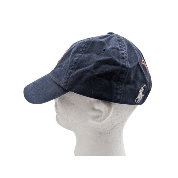 Ralph Lauren Navy Blue Polo Hat W Embroidered Logo USA Olympic Patch Adj Strapba - Picture 7 of 8